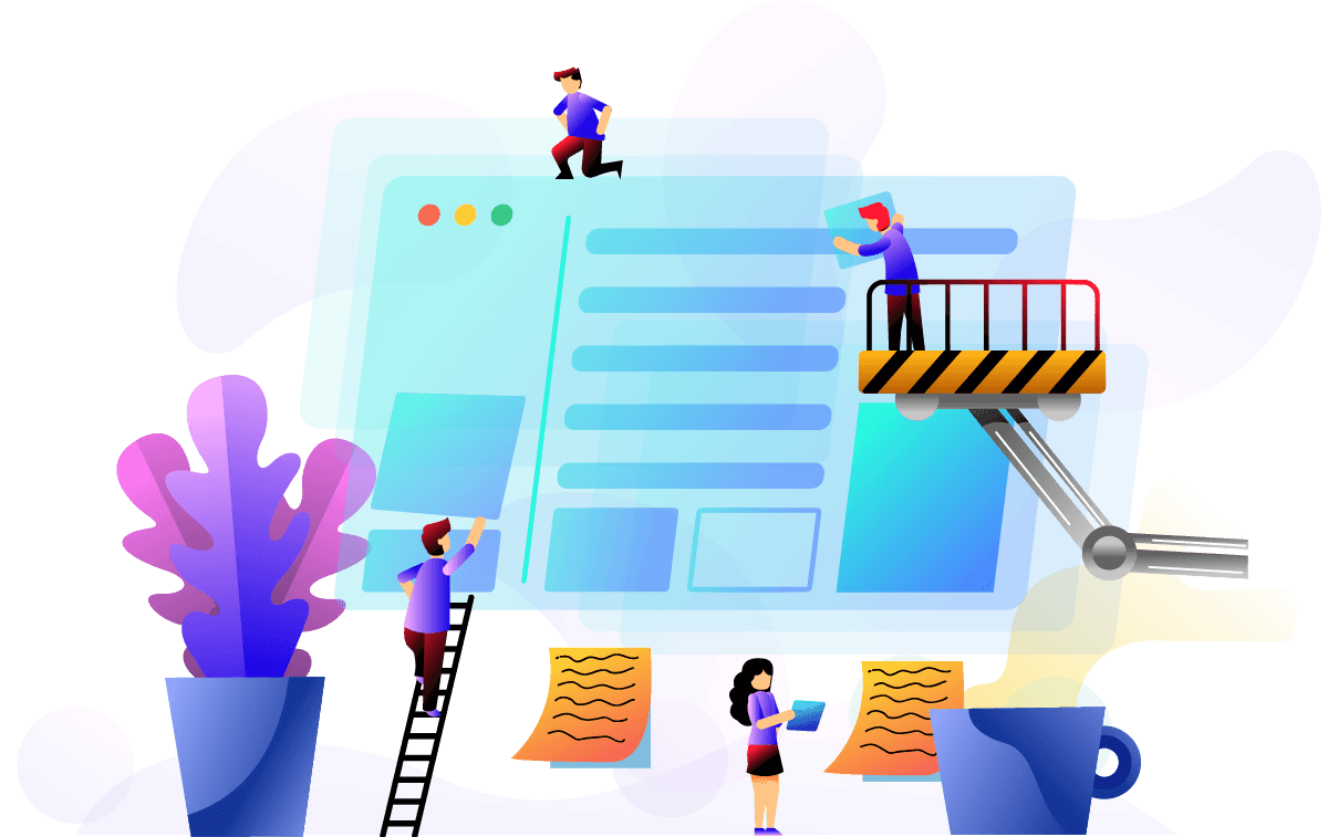 Landing illustration showing Asmaw Pro welcome